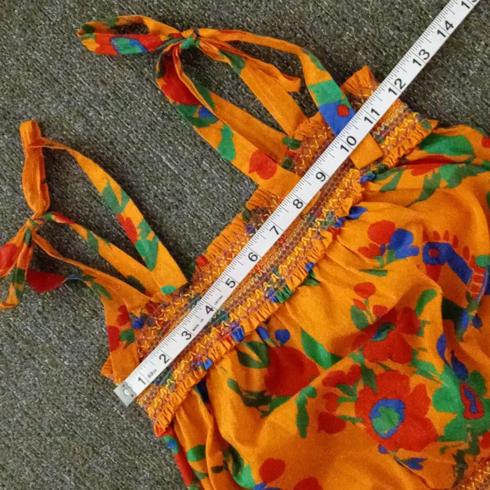 🌞HTF Tory Burch🌞 - Smocked Toucan Floral Cotton Sundress